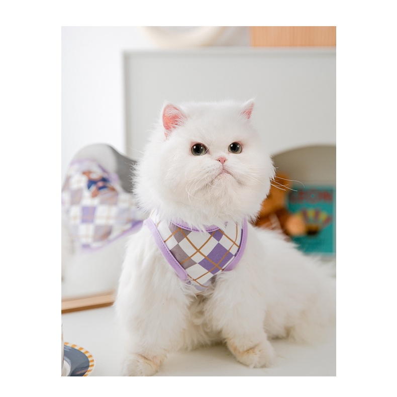 áo thun ca rô tím HPHI cho chó mèo