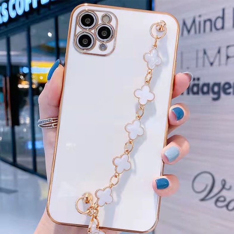 Ốp Điện Thoại Silicon Mềm Họa Tiết Cỏ Bốn Lá Cho OPPO Reno 7 Reno6 6Z 5G Reno5 Reno4 Reno3 2F A83 A91 F11 F9 A31