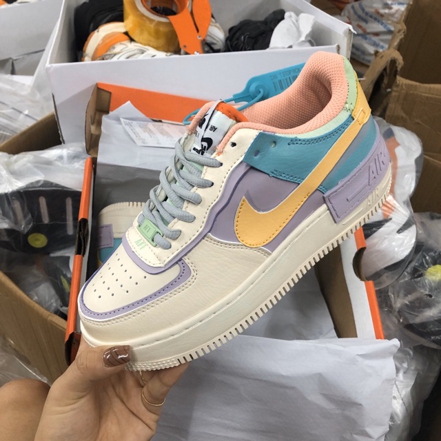 (Xả Hàng Đón 2020). [FULL BOX] Giày Sneaker Air Force 1 Shadow Pale Ivory 3 mầu : ⁸ :; ` ; , ‣ , # *