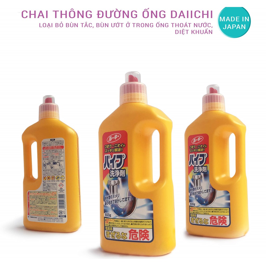 Nước thông tắc đường ống cống Daiichi Nhật Bản 800g