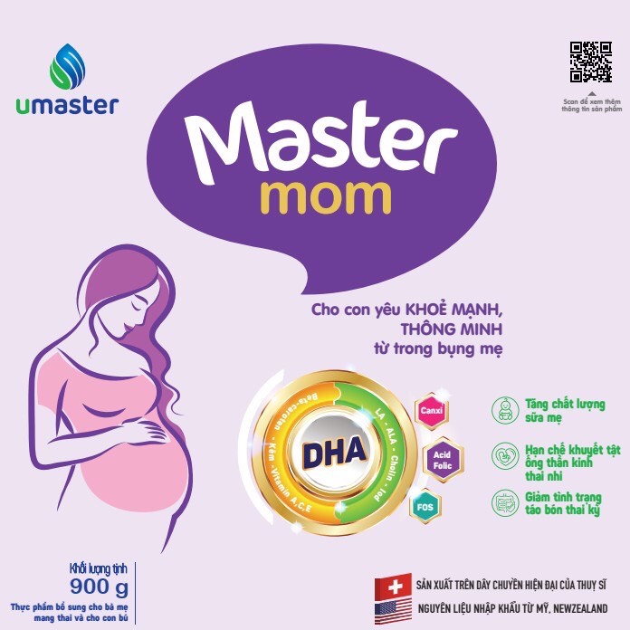 Sữa bột Umaster dành cho mẹ bầu - Master Mom - 400gr