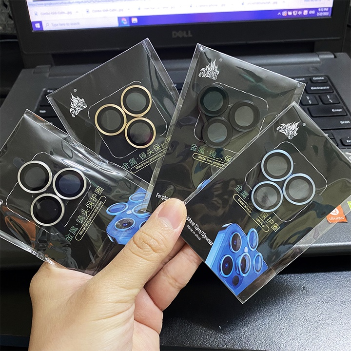 Bộ dán bảo vệ từng mắt camera iphone bằng kim loại chống xước, chống lóa đủ dòng cho ip - Mariocase
