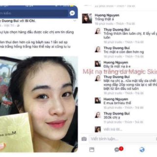 Combo 6 gói mặt nạ trắng da Magic Skin