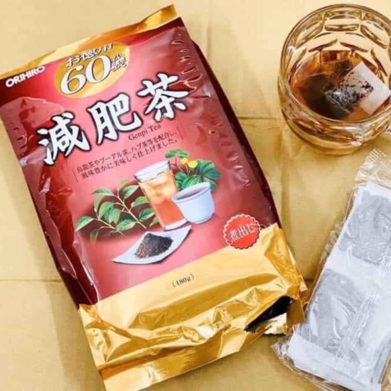 Trà Genpi Orihiro Nhật Bản Hỗ Trợ Giảm Béo, Mỡ Bắp Tay và Đùi, Chống Oxy Hoá