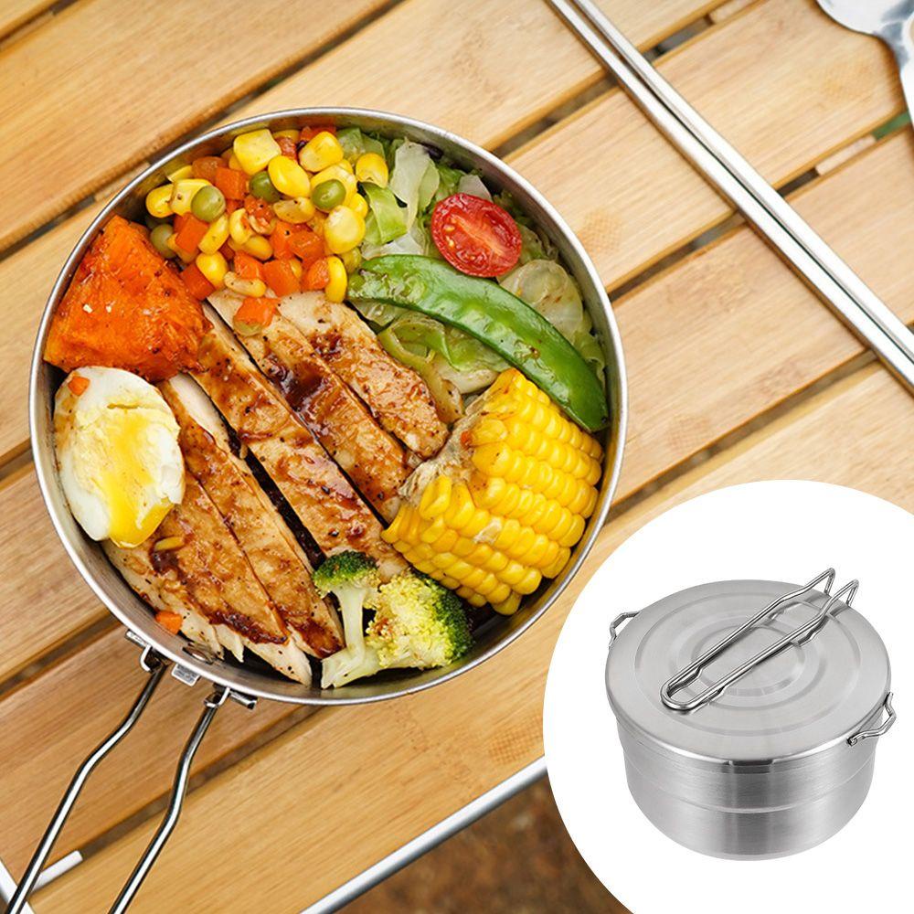 Nồi Nấu Ăn Ngoài Trời Bằng Thép Không Gỉ Chống Bỏng