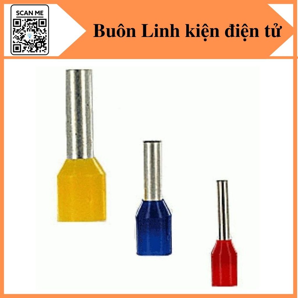 100 Đầu cos kim rỗng E1008, cos pin 1008, cos nối dây