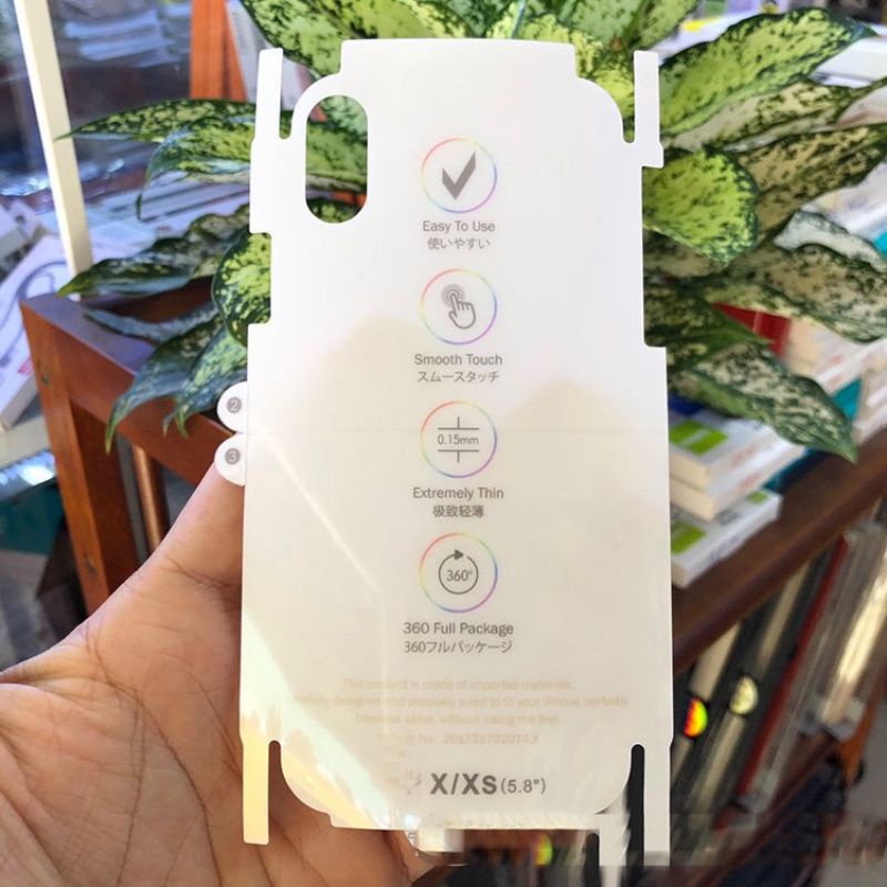 Miếng Dán PPF Full Viền Trong Tự Phục Hồi Trầy Xước Mặt Sau Dành Cho Iphone