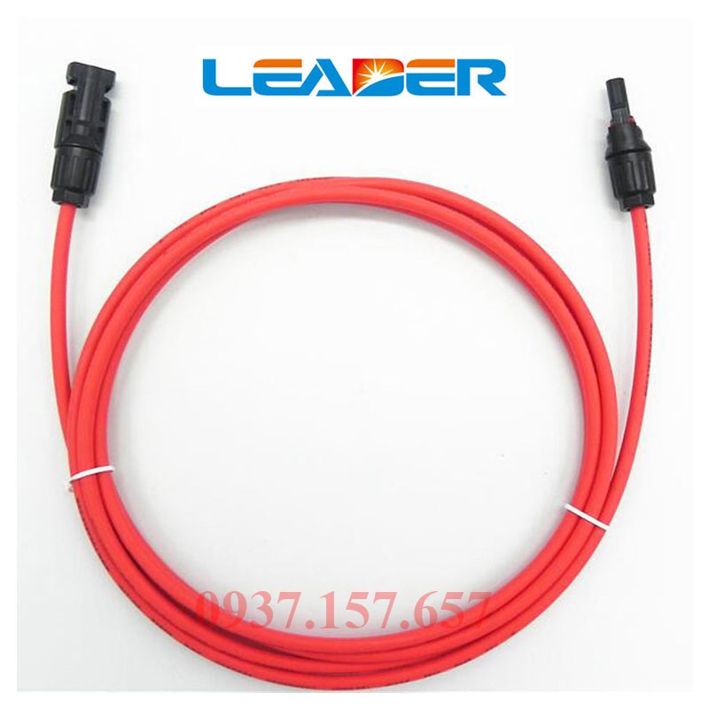 Cáp solar Leader 4mm2 bấm sẵn đầu nối MC4