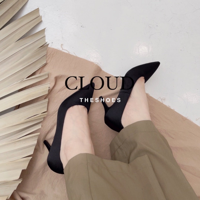 Giày cao gót 6cm bít mũi nhọn da lutin – Cloud The Shoes