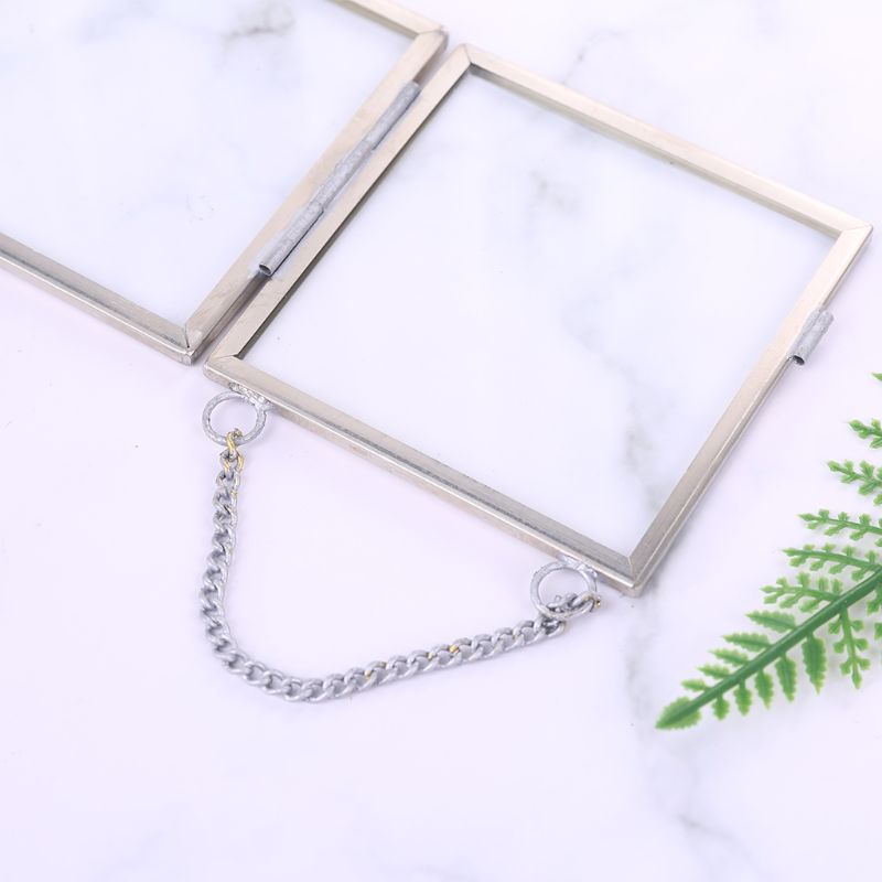 Khung Ảnh Treo Kính Bằng Kim Loại Hình Hoa Trang Trí Nhà Cửa DIY