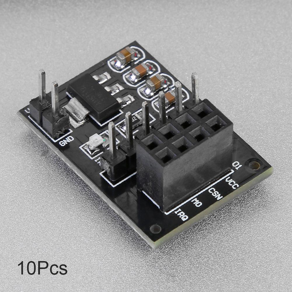 10pcs 3.3V Wireless Adapter Module Socket Adapter Board for 8Pin NRF24L01