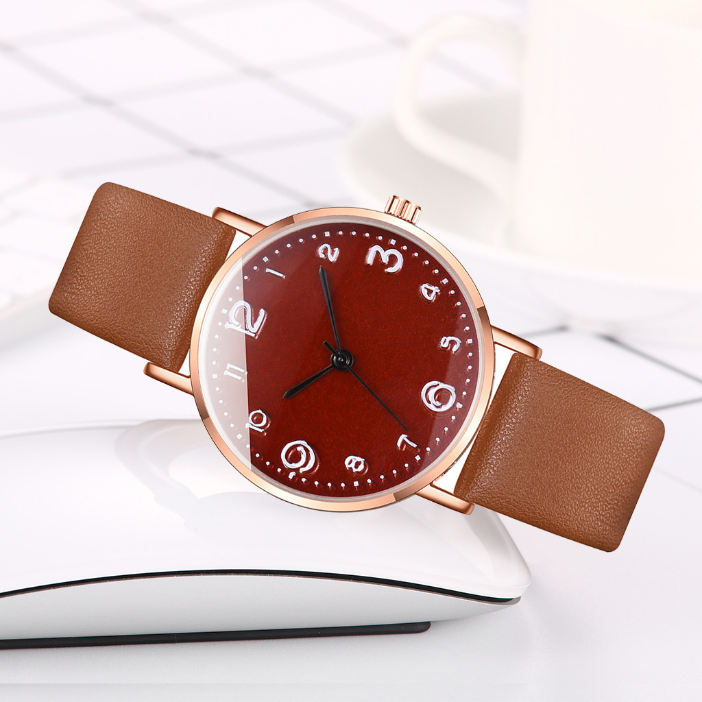 vansvar Women's Casual Quartz Leather Band Newv Strap Watch Analog Wrist Watch