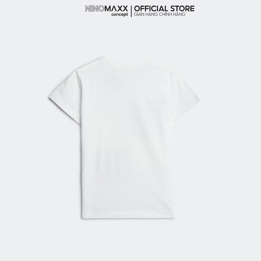 Áo thun in họa tiết Bé gái tay ngắn chất liệu cotton NINOMAXX KIDS 2102007