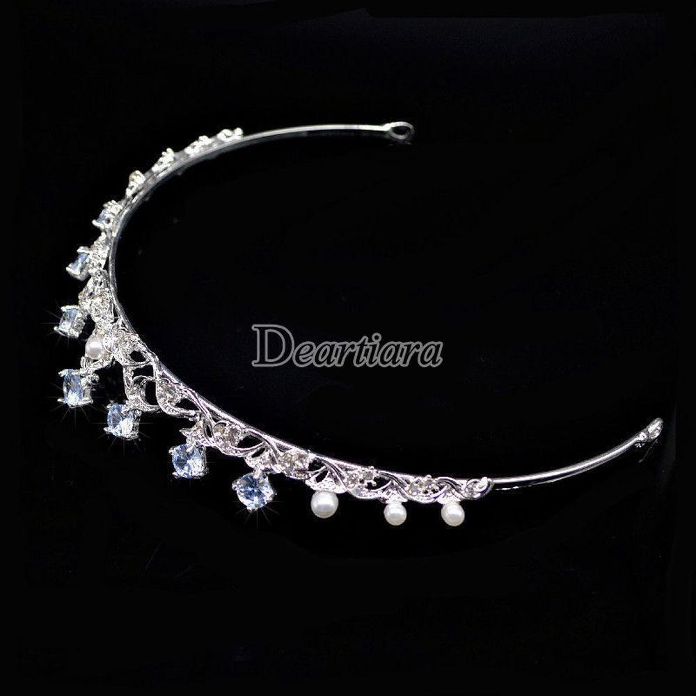 Vương Miện Đính Đá Zircon Phong Cách Âu Mỹ Dành Cho Cô Dâu