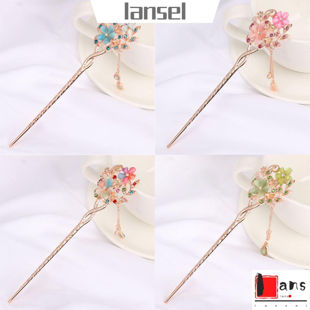 Trâm cài tóc hình hoa hai đầu phong cách cổ điển thời trang dành cho nữ