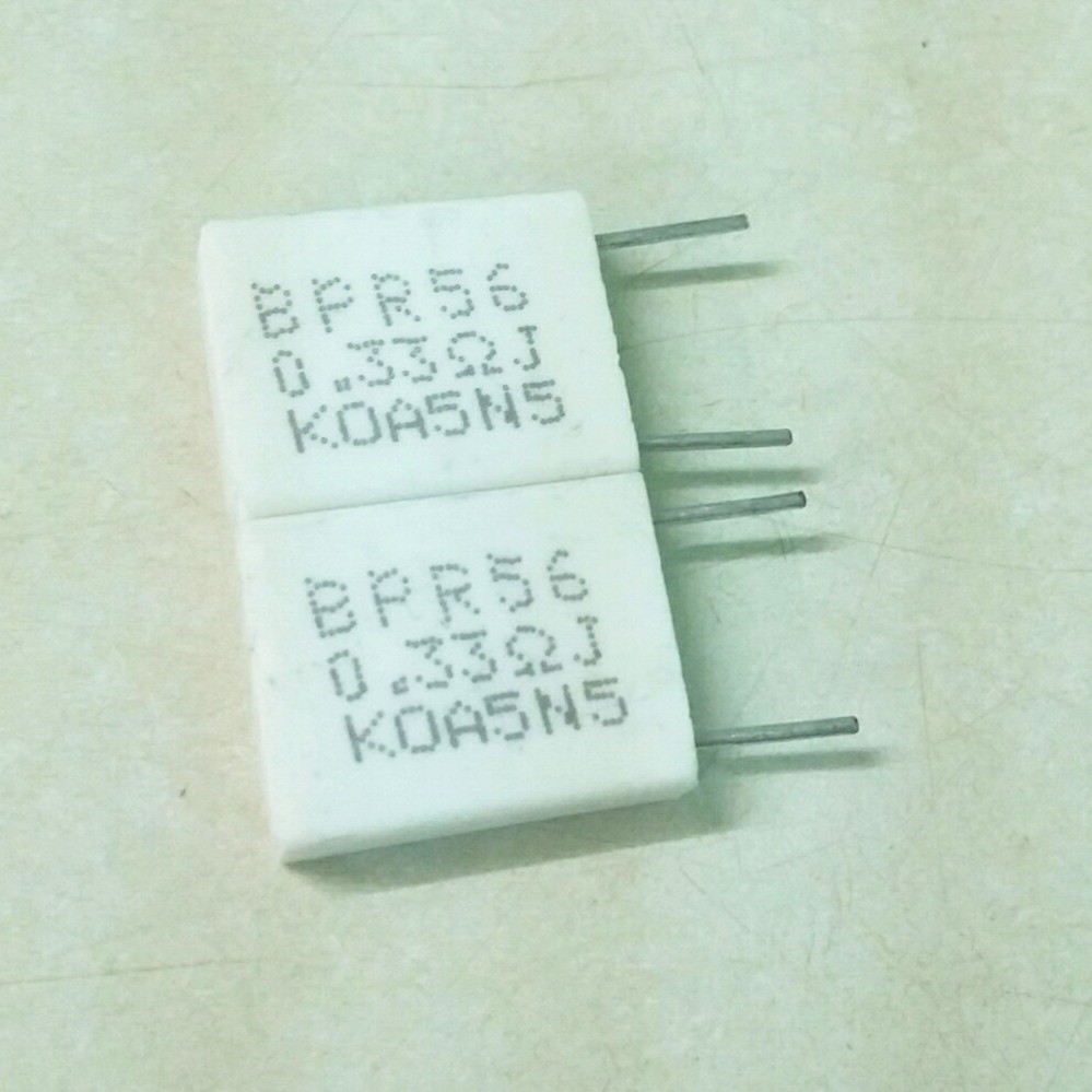 Điện trở sứ 5W0.33 OHM 2 cái