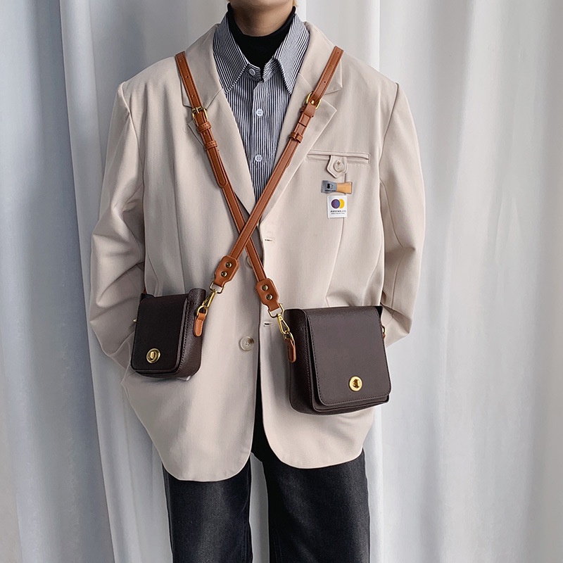 Túi Đeo Chéo Dáng Vuông Nhỏ Phong Cách Cổ Điển Xinh Xắn