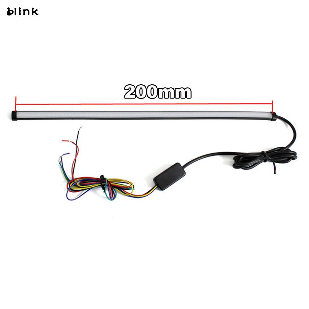 Thanh Đèn Led Tín Hiệu Gắn Đuôi Xe Mô Tô 20cm Dc 12-24v