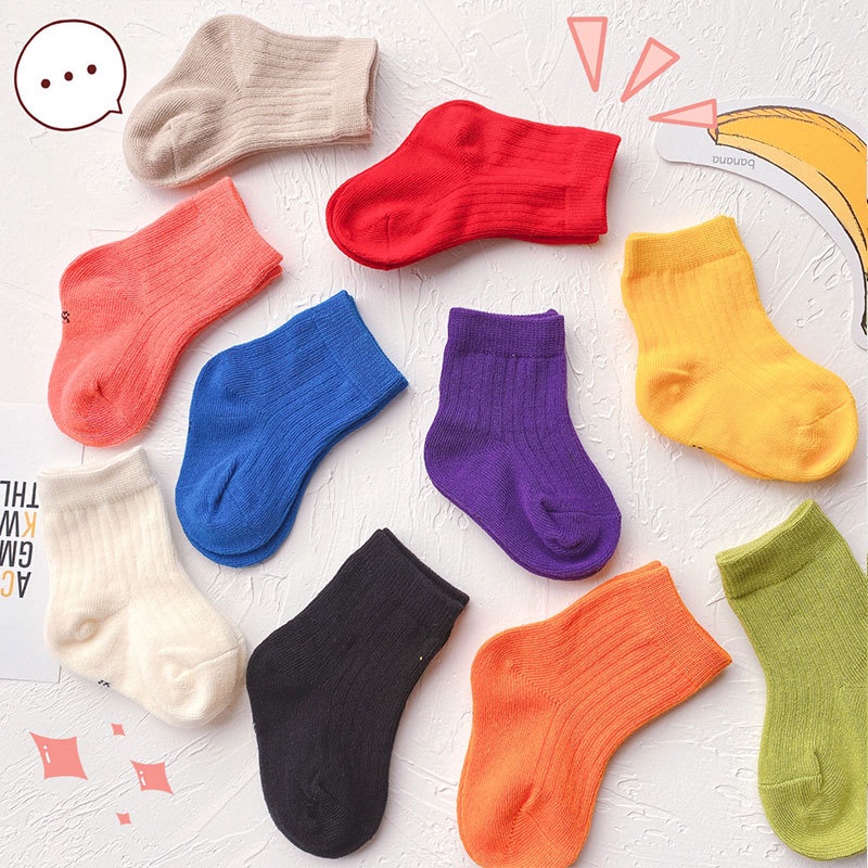 Tất cho bé vớ trơn thời trang nhiều màu cho bé