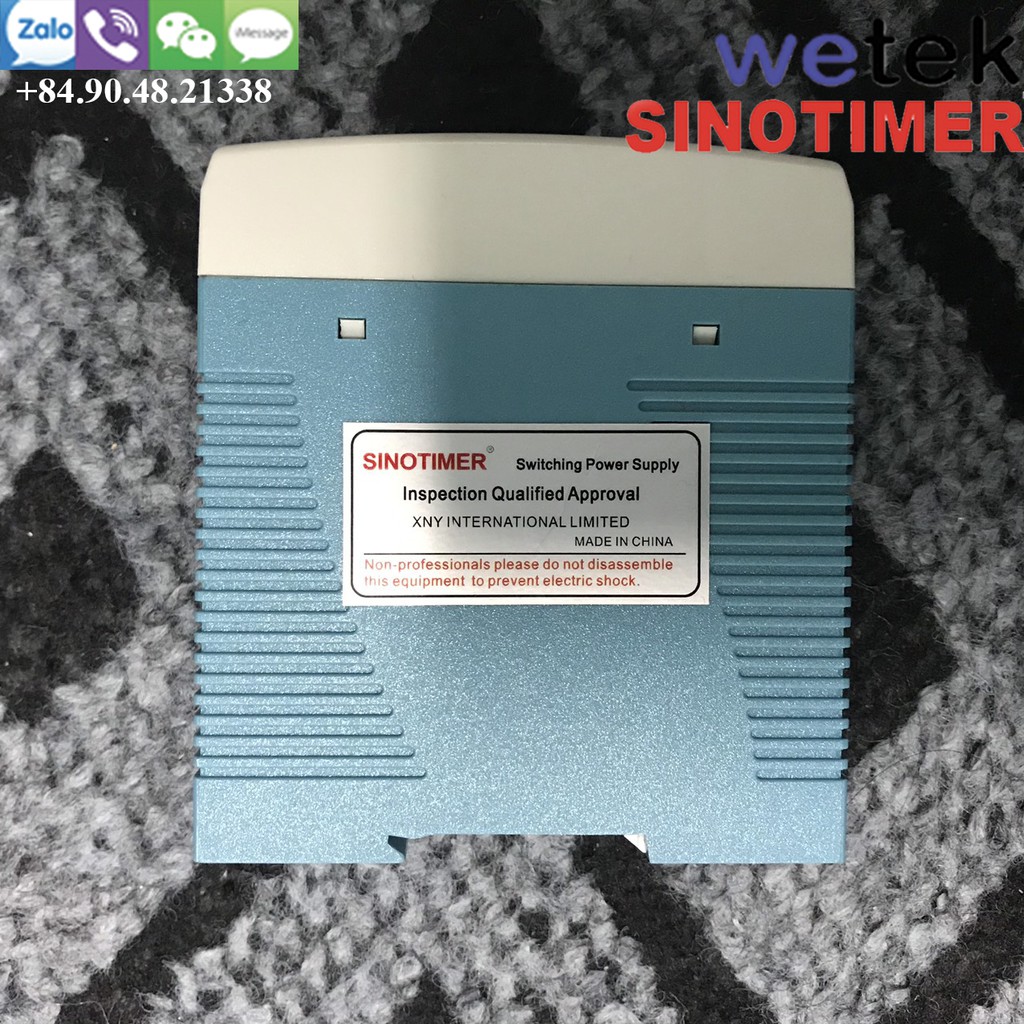 Nguồn 24Vdc gắn thanh DIN chính hãng Sinotimer 20W 24Vdc MDINR-20-24, 1 kênh đầu ra, bảo hành 12 tháng