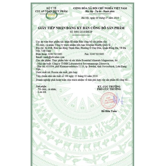 Viên uống giúp ngủ ngon  Essential Minerals Magnesium Siberi Nga 60 viên | BigBuy360 - bigbuy360.vn