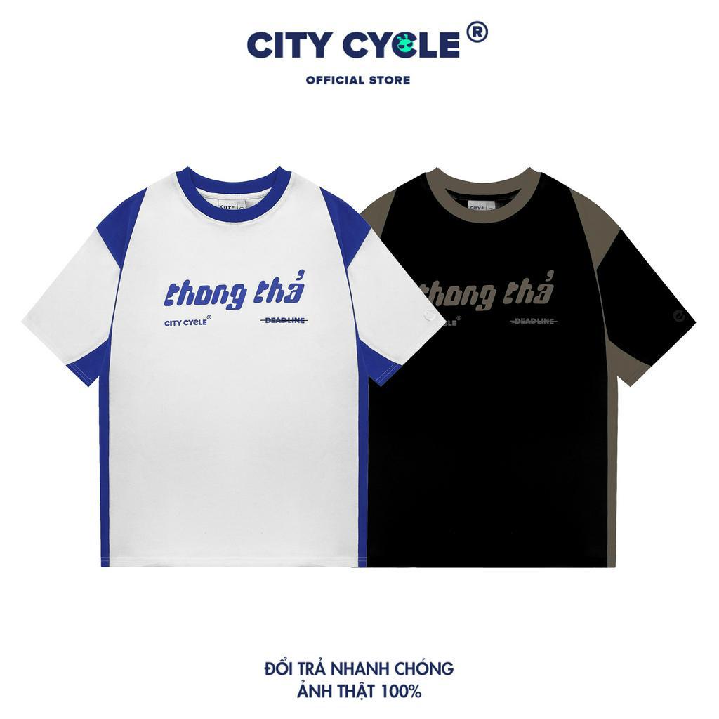 Áo Thun Local Brand Thong Thả City Cycle cotton oversize nam nữ form rộng