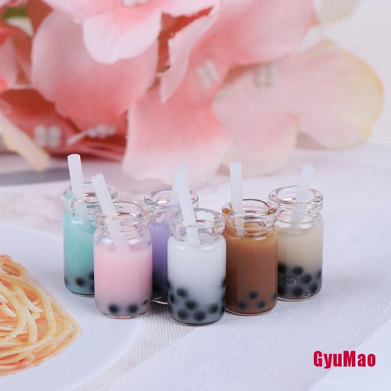 Bộ 3 Ly Trà Sữa mini Tỉ Lệ 1:12 Trang Trí Nhà Búp Bê Xinh Xắn