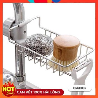 Giỏ inox treo bồn rửa chén bát ,Giá treo bồn rửa bát inox tiện dụng