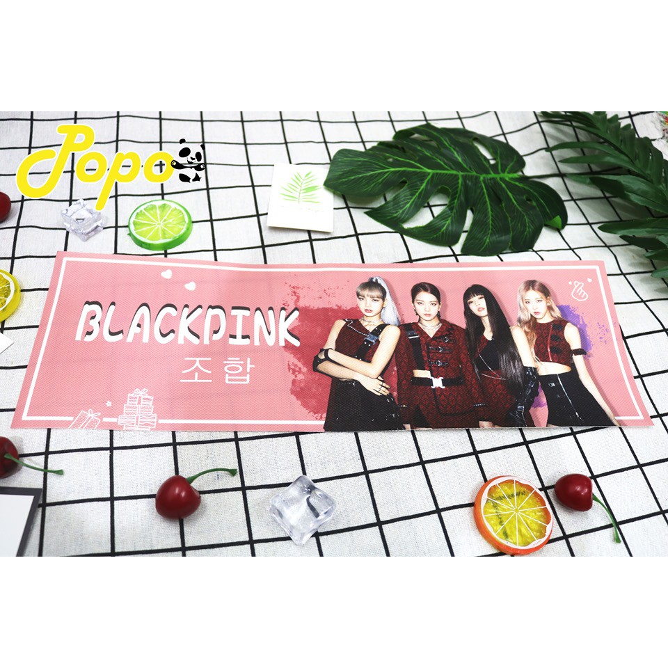 Banner cổ vũ Black Pink