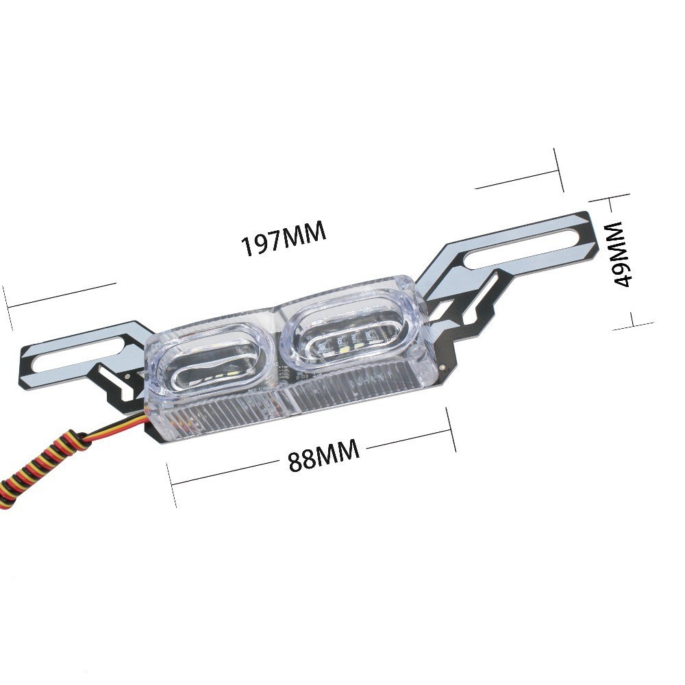 Đèn LED Cảnh Báo Gắn Đuôi Xe Mô Tô Chuyên Dụng