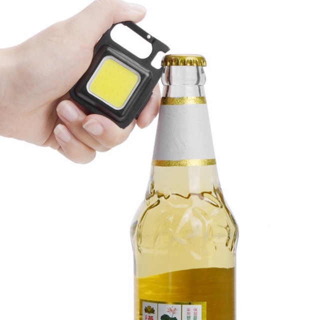 Đèn led mini, đèn pin mini siêu sáng loại 1 500mha có móc khóa đa năng chống nước, sạc usb tiện dụng - cocochang