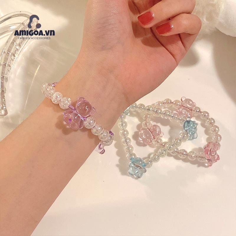 ✨✨Dây buộc tóc trang trí họa tiết gấu đáng yêu nữ tính