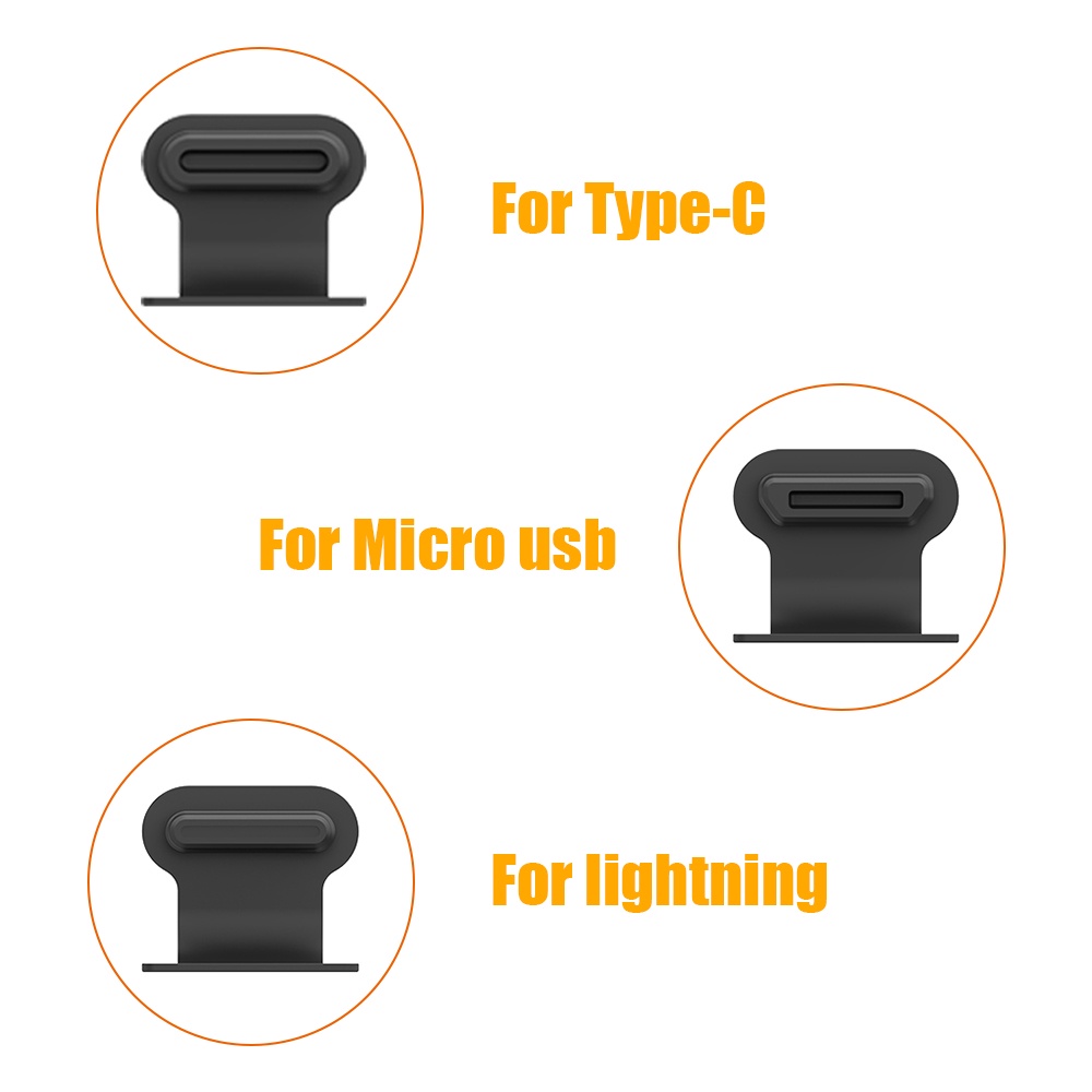 Ốp Điện Thoại Chống Bụi Chống Nước Chống Mất Cho iPhone &amp; Micro USB &amp; Type C