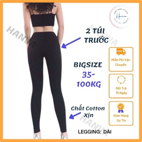 Quần Legging Lửng Ngố, Dài, Nâng Mông Cạp Cao Siêu Hot Siêu Co Giãn Loại 1 Tôn Dáng size S M L XL XXL