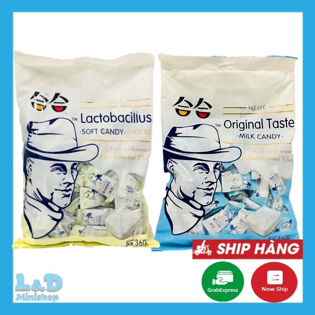Kẹo Sữa Chua HeHe Gói 360gr - Món Ăn Vặt Kẹo Siêu Ngon