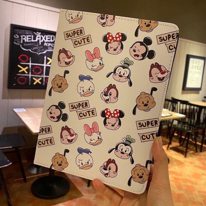 Bao da máy tính bảng in hình Disney chống rơi thích hợp cho Ipad thế hệ 7 2019 Ipad Air 2 3 6 1 5 6th Mini 4 Pro 9.7