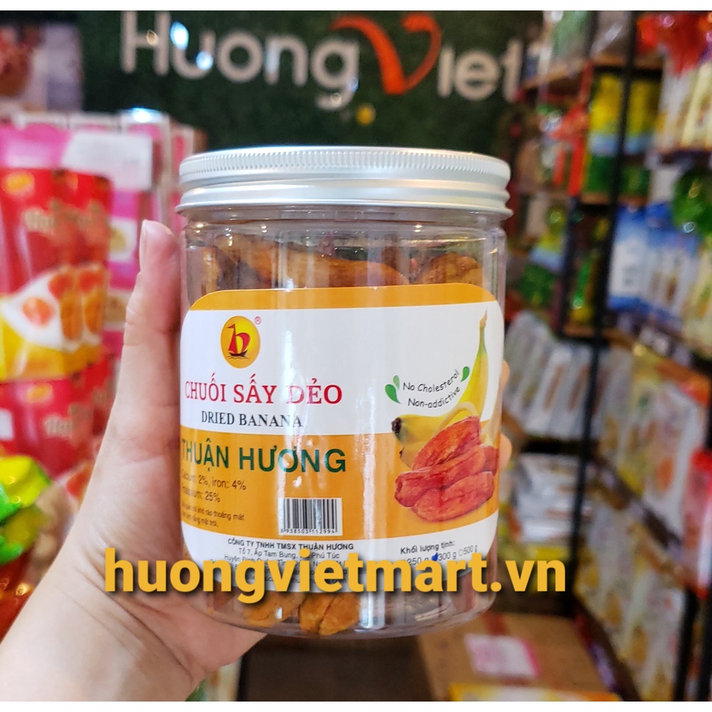 Chuối sấy dẻo 300gr chuối sấy không đường chảy mật rất ngon hộp đóng seal cẩn thận đồ ăn vặt tốt cho sức khỏe