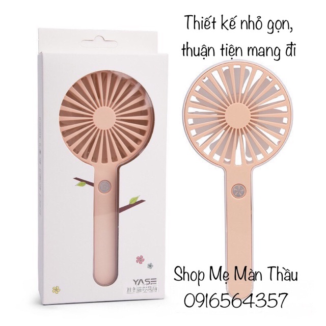 Quạt cầm tay siêu nhẹ mini chính hãng Yase siêu mát f23