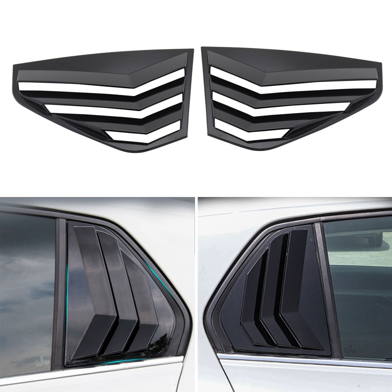 Set 2 Khung Nhựa Hình Tam Giác Màu Đen Bảo Vệ Lỗ Thông Gió Phía Sau Cửa Sổ Xe Hơi Golf8