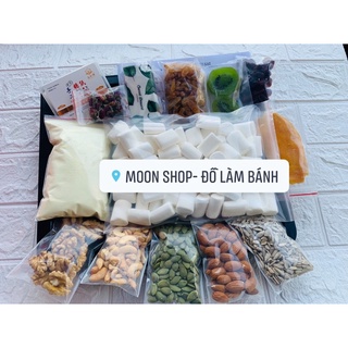 Nguyên liệu làm kẹo nougat( kẹo hạnh phúc) tự chọn