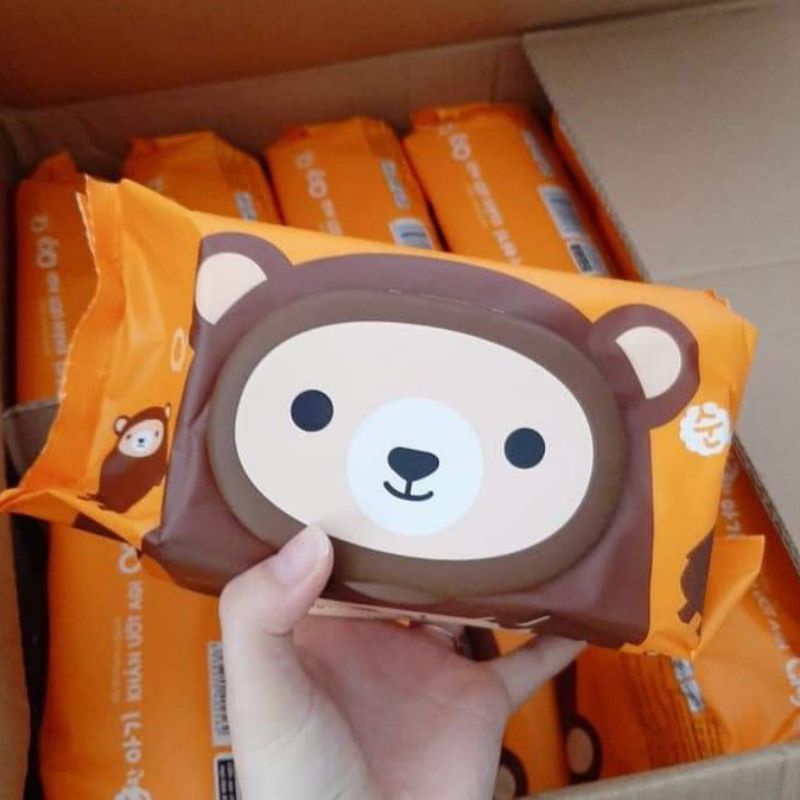 1 thùng khăn giấy ướt agi 100 tờ không mùi. Tặng 4 gói letgreen 10 tờ. Hàng Chính hãng. Giao Màu ngẫu nhiên.