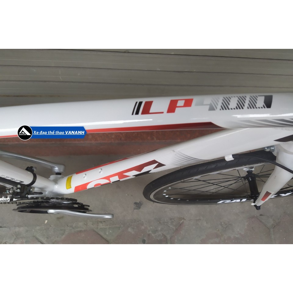 Xe đạp đua GALAXY LP400, Khung Sườn Hợp Kim Nhôm, Bộ truyền động SHIMANO, Vòng bánh 700X25C Màu Đỏ Đen Trắng