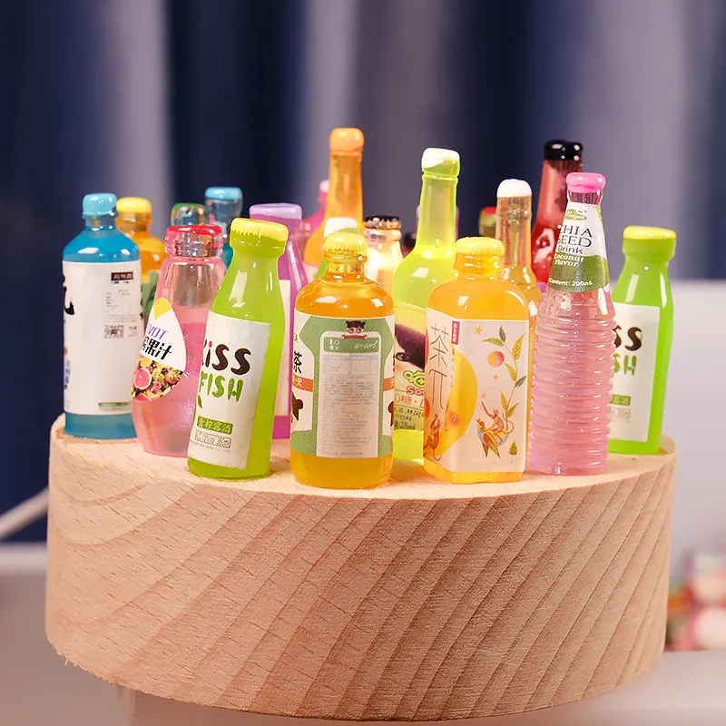Set 50 Mô hình Chai rượu Mini - Dạ quang phát sáng -  Trang Ttrí Bánh sinh nhật
