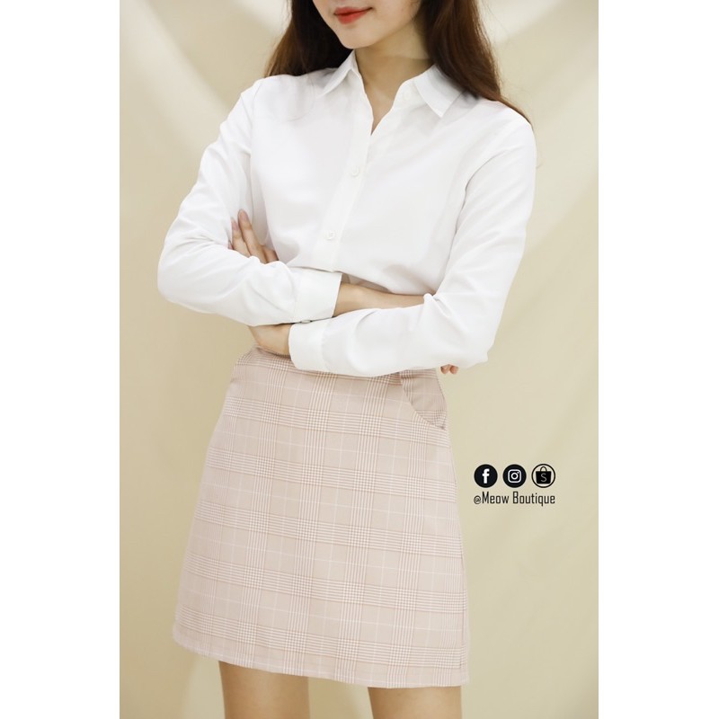 [Hình thật tự chụp] Sơ Mi Công Sở Tay Dài 4 màu Meow Boutique | BigBuy360 - bigbuy360.vn