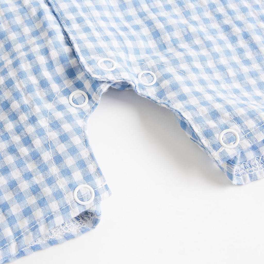 Bộ Áo Liền Quần Vải Cotton Dễ Thương Thời Trang Mùa Hè Cho Bé Trai