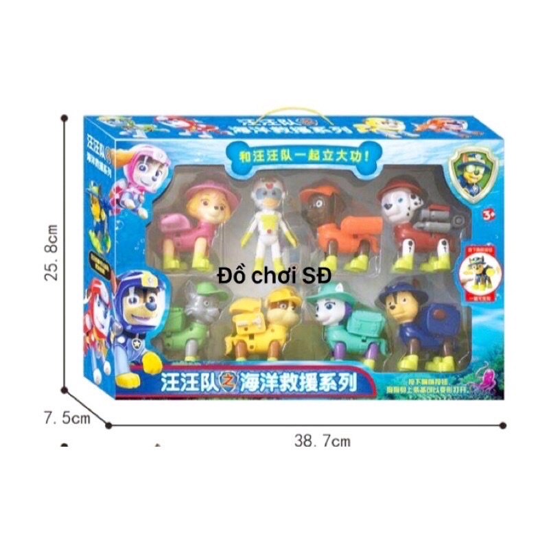 Đội chó cứu hộ - bộ 8 con
