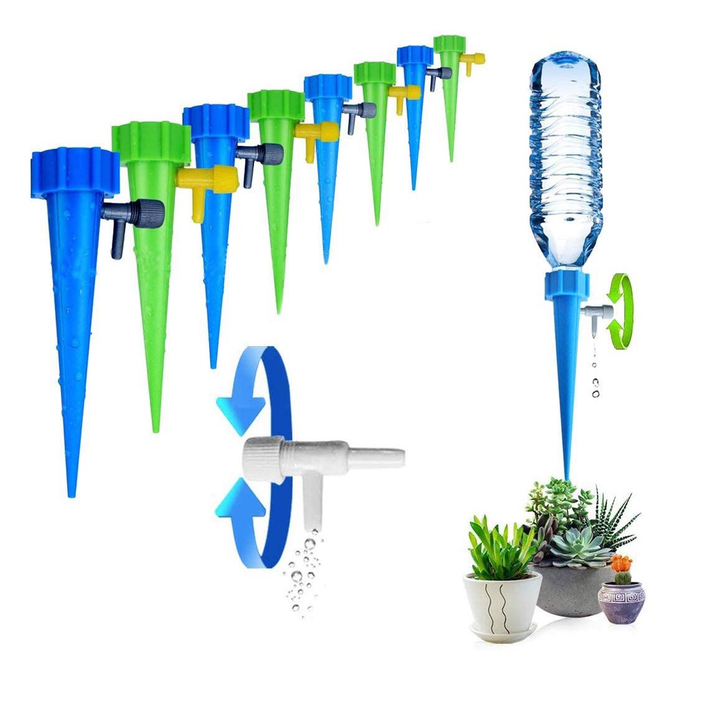 BỘ 10 NẮP TƯỚI NHỎ GIỌT TIỆN LỢI - TỰ ĐỘNG CÓ GẮN CHAI NƯỚC