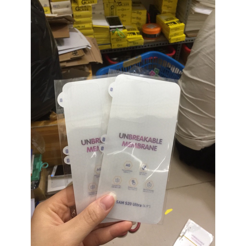 dán dẻo trong ppf mặt trước cho samsung s20 ultra