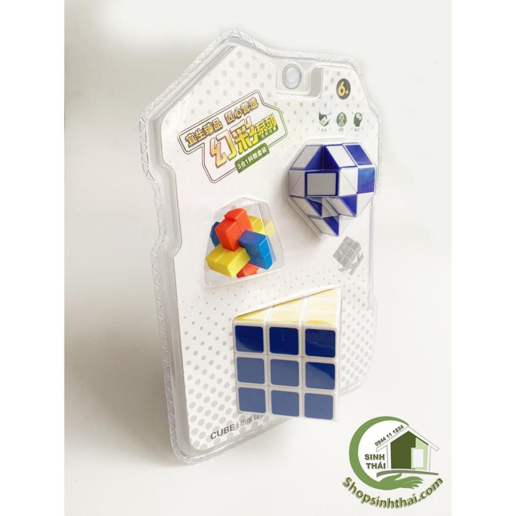 Vỉ 3 cục rubik to nhỏ