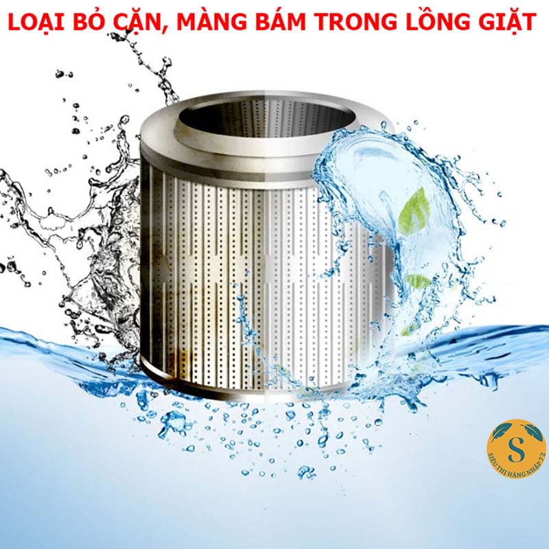 Viên Tẩy Vệ Sinh Lồng Máy Giặt Hộp 4 Viên - Diệt khuẩn và Tẩy chất cặn Lồng máy giặt hiệu quả [SL 4 VIÊN TẨY]